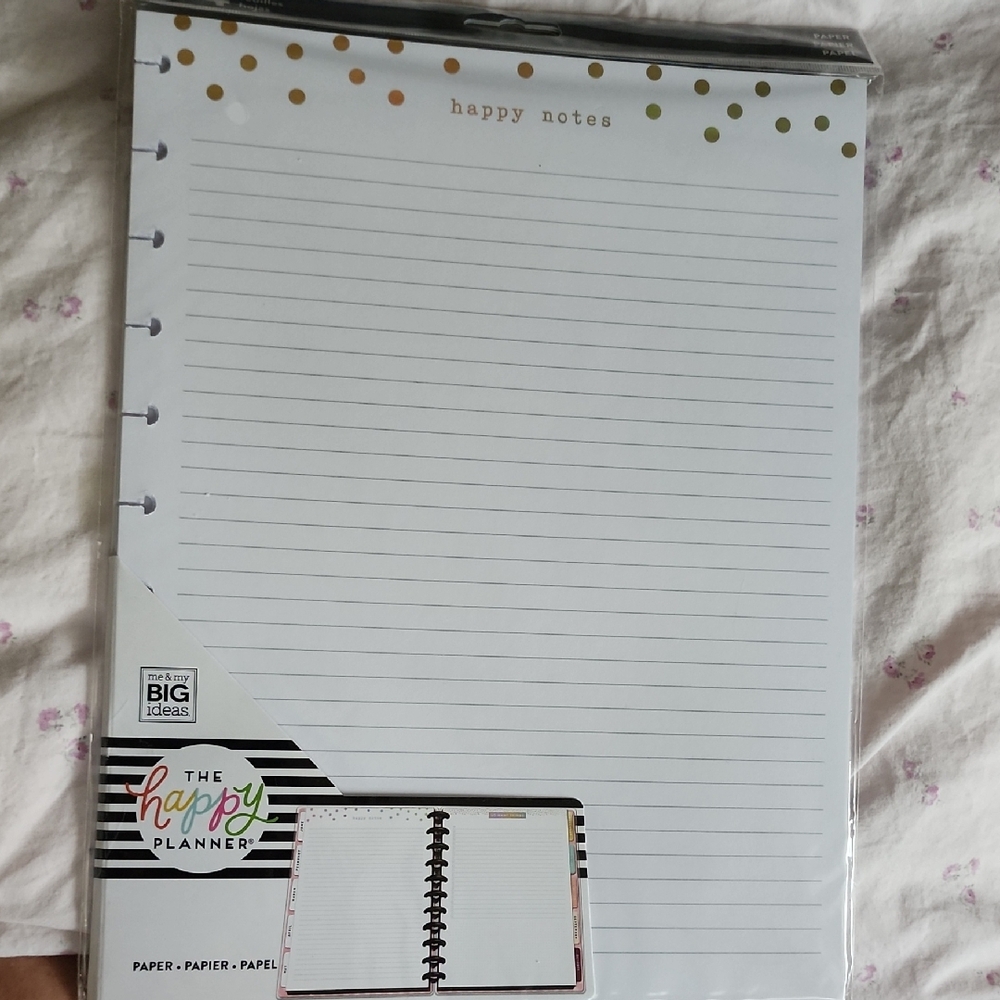 The Happy Planner Happy Notes - White with Multicolor Dots